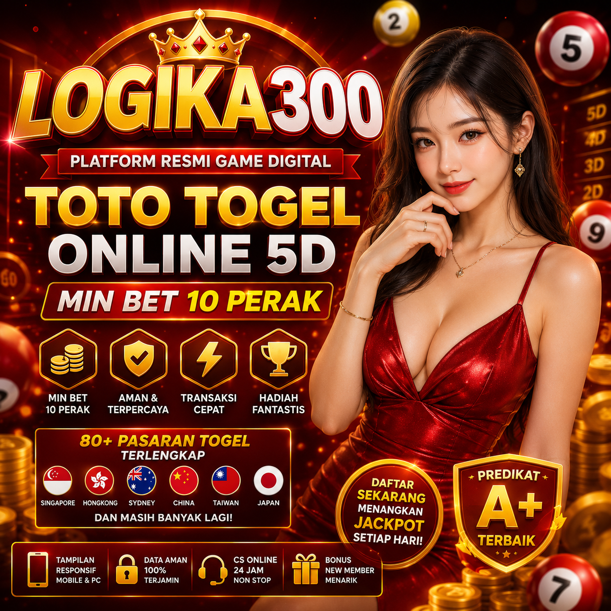 LOGIKA300 | Platform Resmi Game Digital Toto Togel Online 5D Min Bet 10 Perak